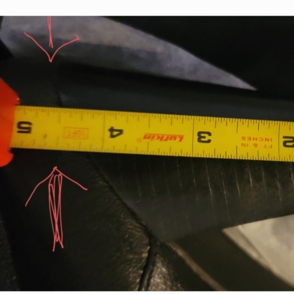 Women Black lea NineWest mid calf cuffed size 11 lug bottom mid platform boot - Picture 10 of 10